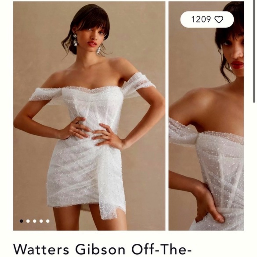 NWT Gibson by Watters Beaded Mini Dress
